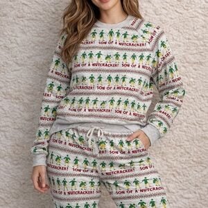 American Eagle Holiday Matching Set | Sweatshirt & Sweatpants | Size Small